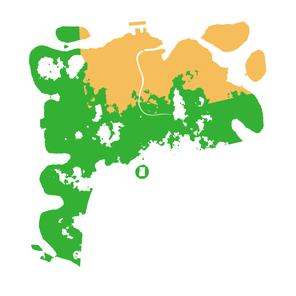 Biome Rust Map: Procedural Map, Size: 3500, Seed: 1219777788