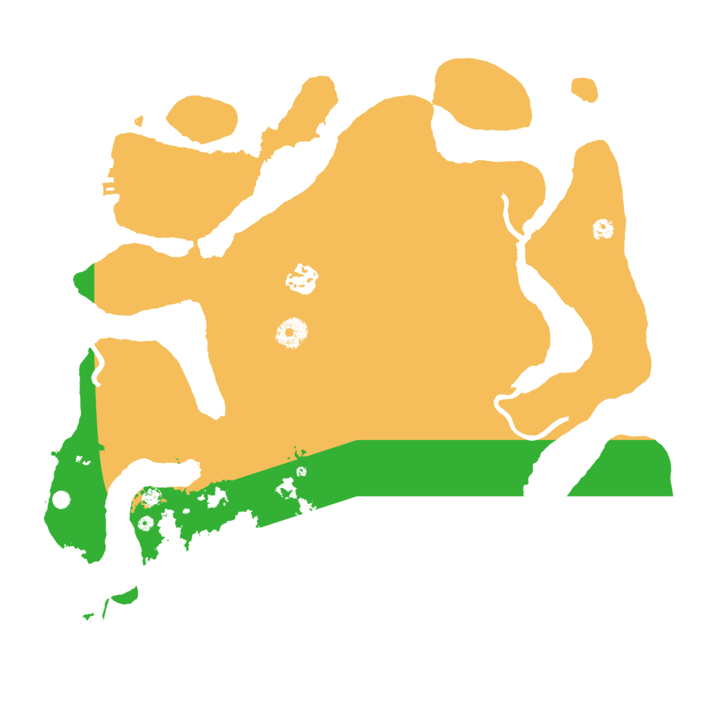 Biome Rust Map: Procedural Map, Size: 3500, Seed: 50121