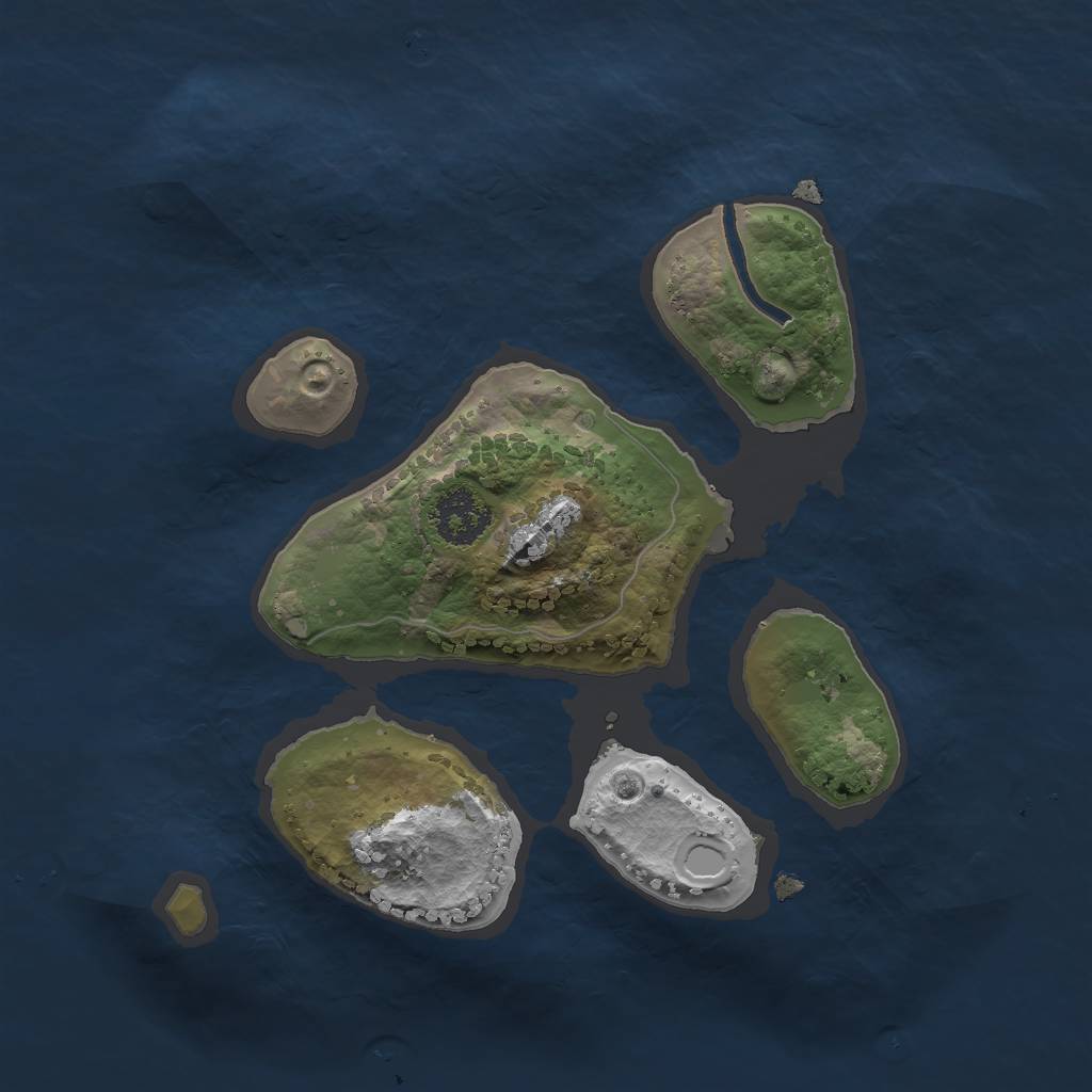 Rust Map: Procedural Map, Size: 2000, Seed: 267, 5 Monuments