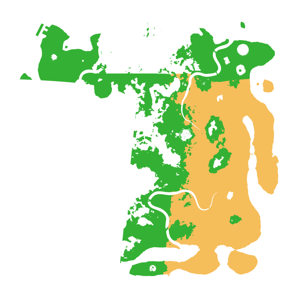 Biome Rust Map: Procedural Map, Size: 4500, Seed: 351726002