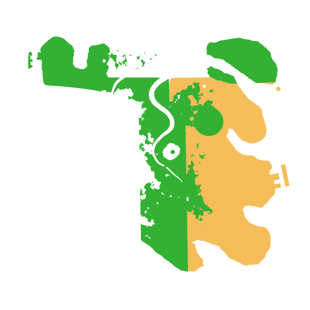 Biome Rust Map: Procedural Map, Size: 2839, Seed: 507376768