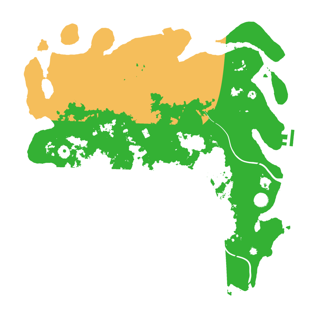 Biome Rust Map: Procedural Map, Size: 3800, Seed: 540924628