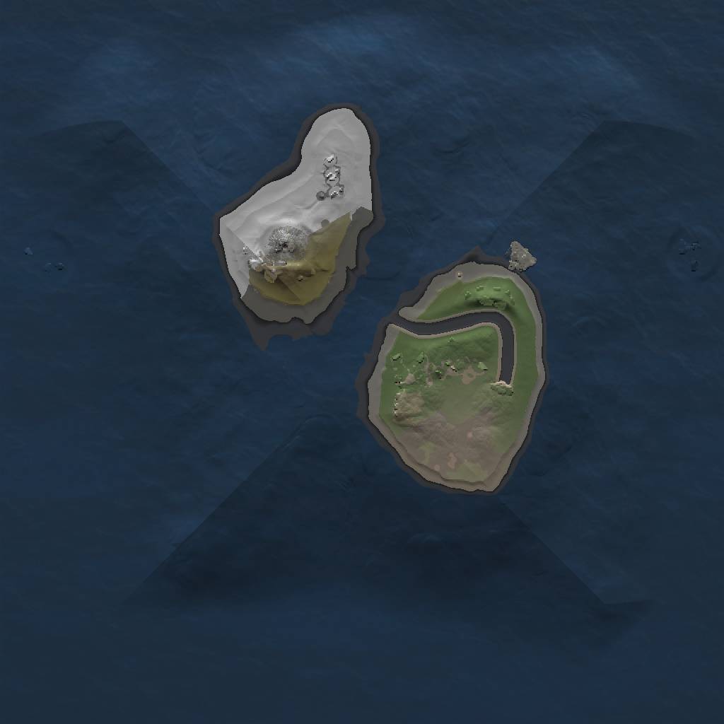 Rust Map: Procedural Map, Size: 1300, Seed: 43604163, 4 Monuments