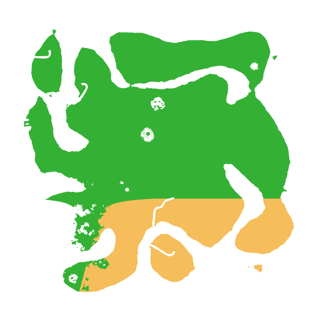 Biome Rust Map: Procedural Map, Size: 3500, Seed: 448976