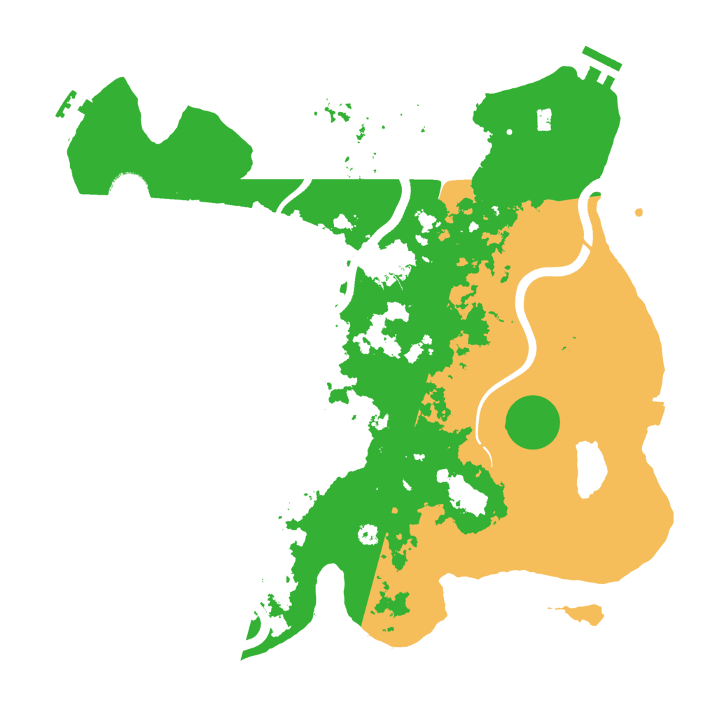 Biome Rust Map: Procedural Map, Size: 3500, Seed: 448976