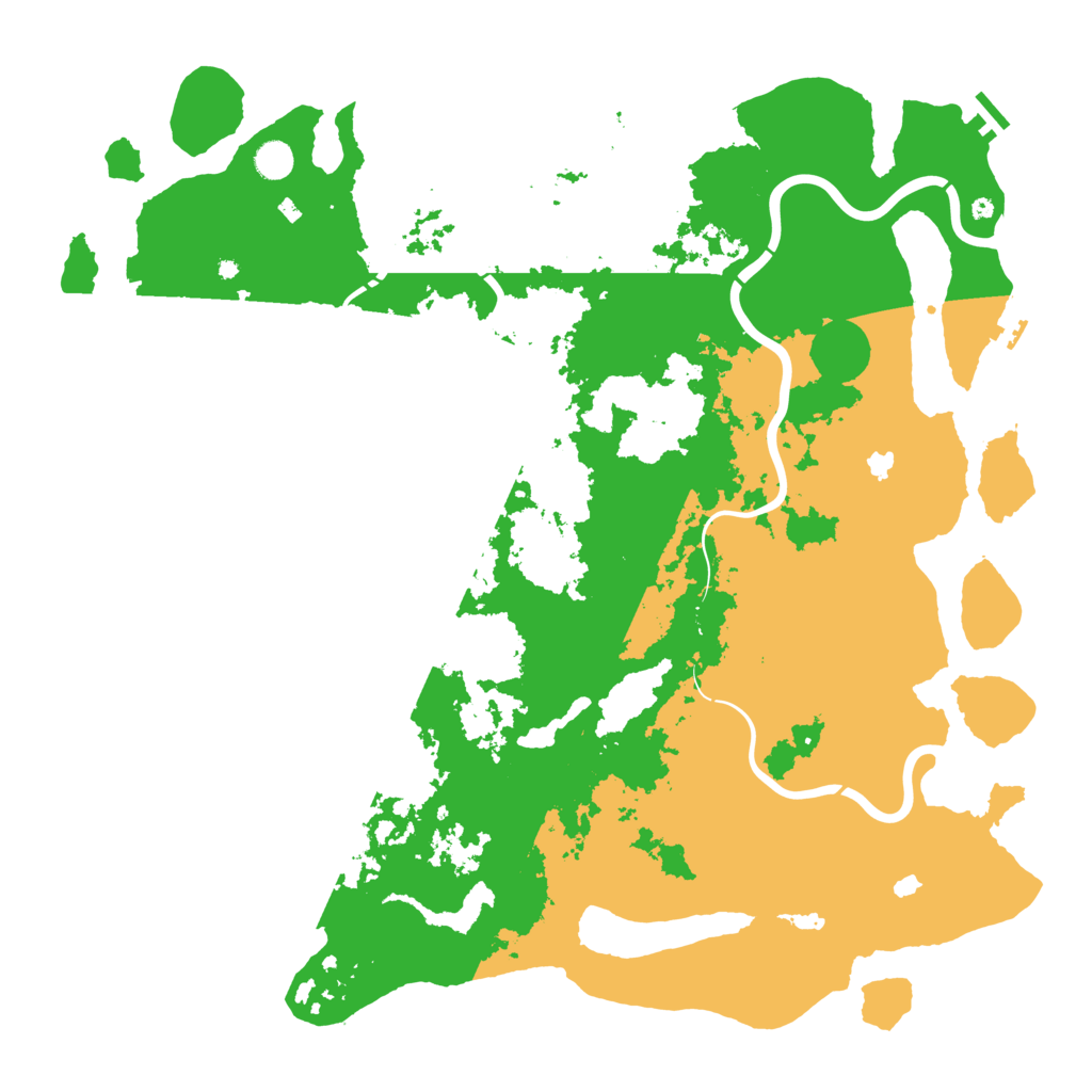 Biome Rust Map: Procedural Map, Size: 5000, Seed: 81477552
