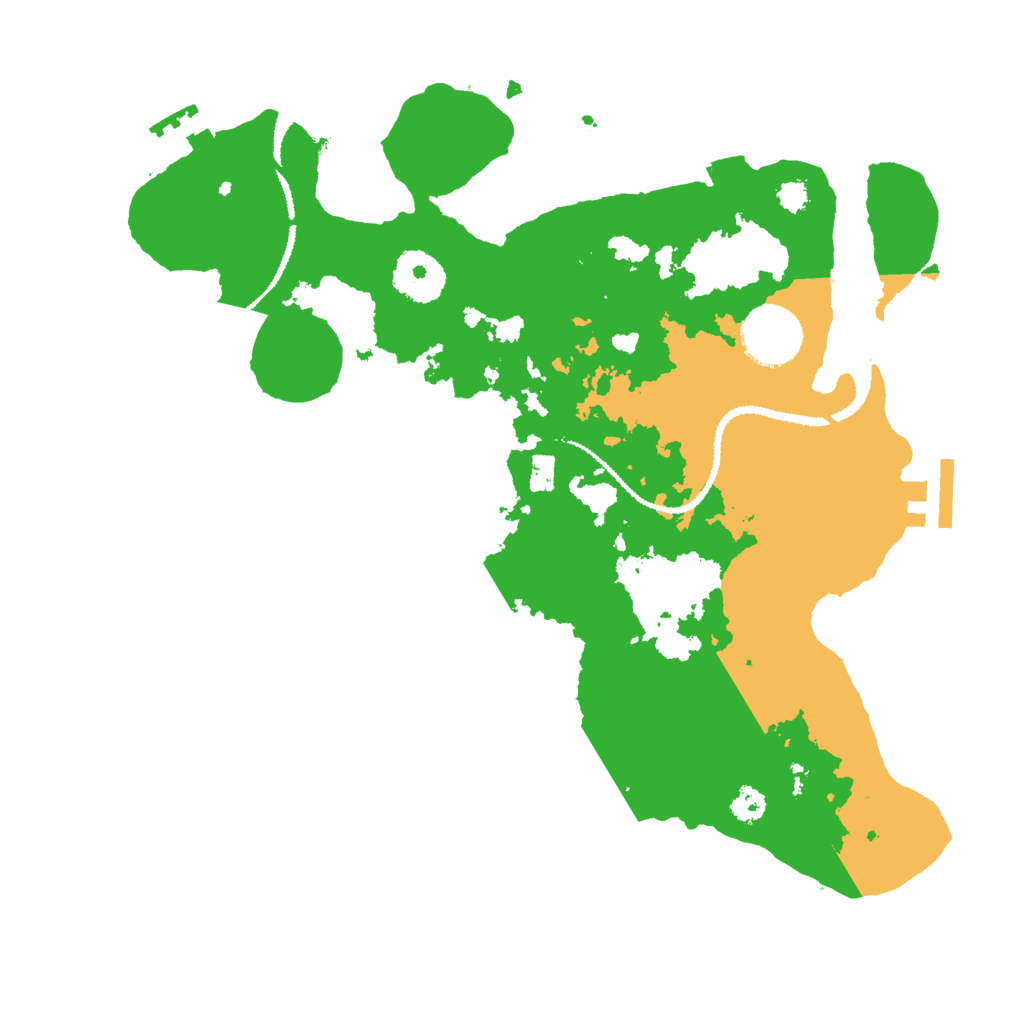 Biome Rust Map: Procedural Map, Size: 3000, Seed: 75890278