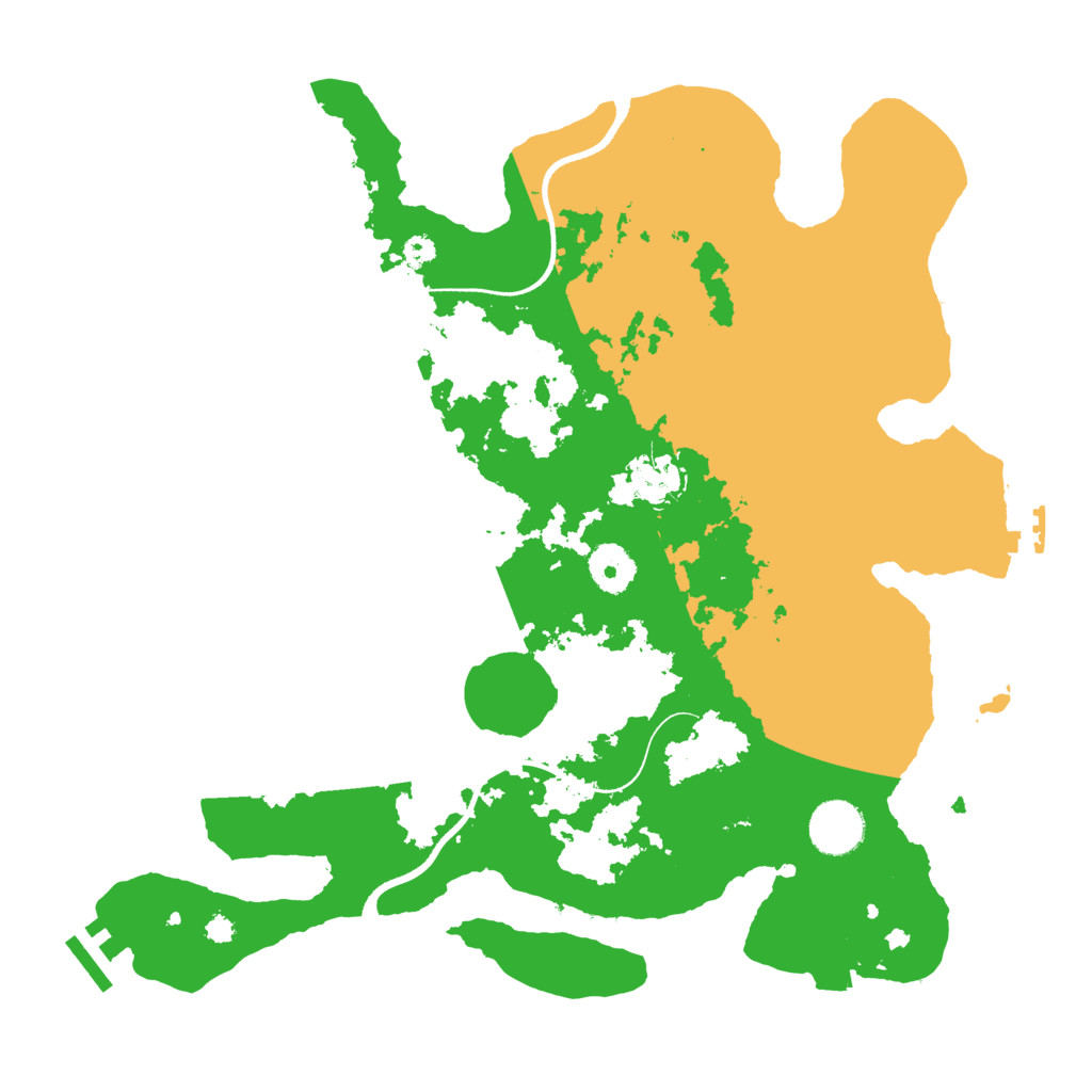 Biome Rust Map: Procedural Map, Size: 3500, Seed: 1443313475