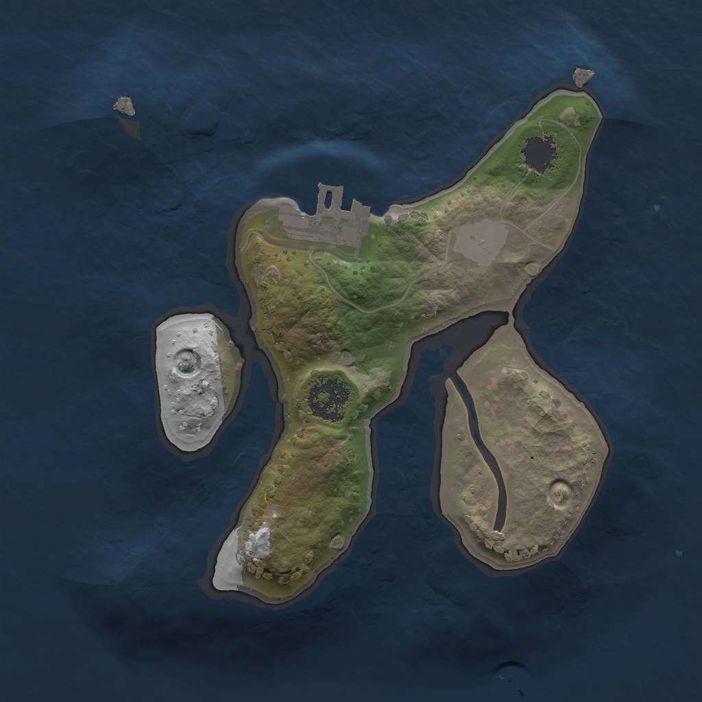 Rust Map: Procedural Map, Size: 1700, Seed: 17777, 6 Monuments