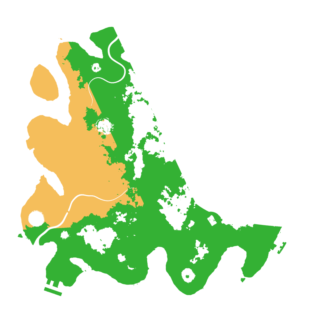 Biome Rust Map: Procedural Map, Size: 3500, Seed: 23095