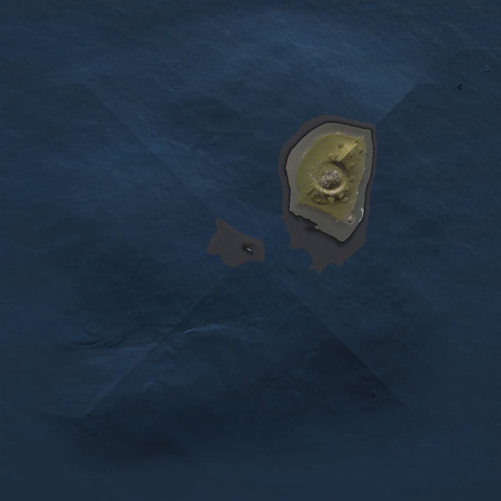 Rust Map: Procedural Map, Size: 1000, Seed: 1509133438, 3 Monuments