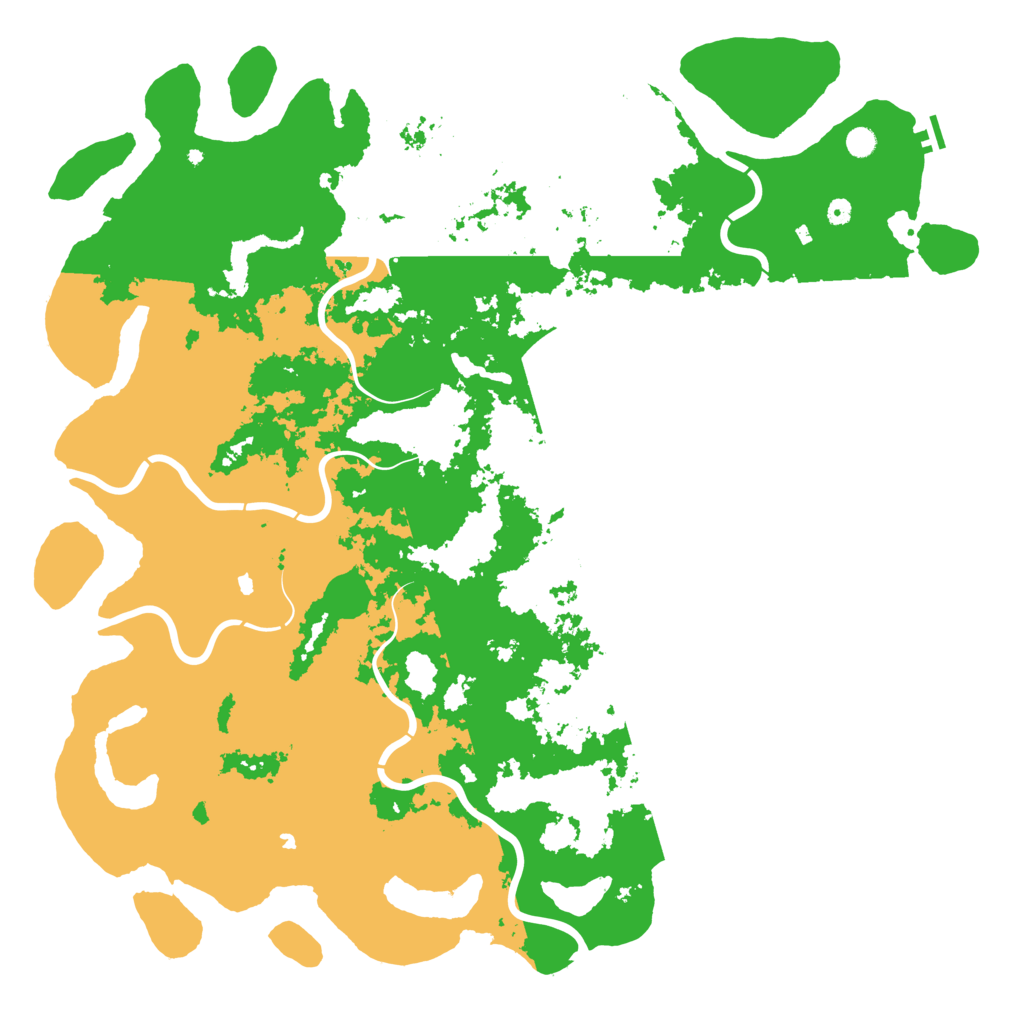 Biome Rust Map: Procedural Map, Size: 6000, Seed: 2079166071