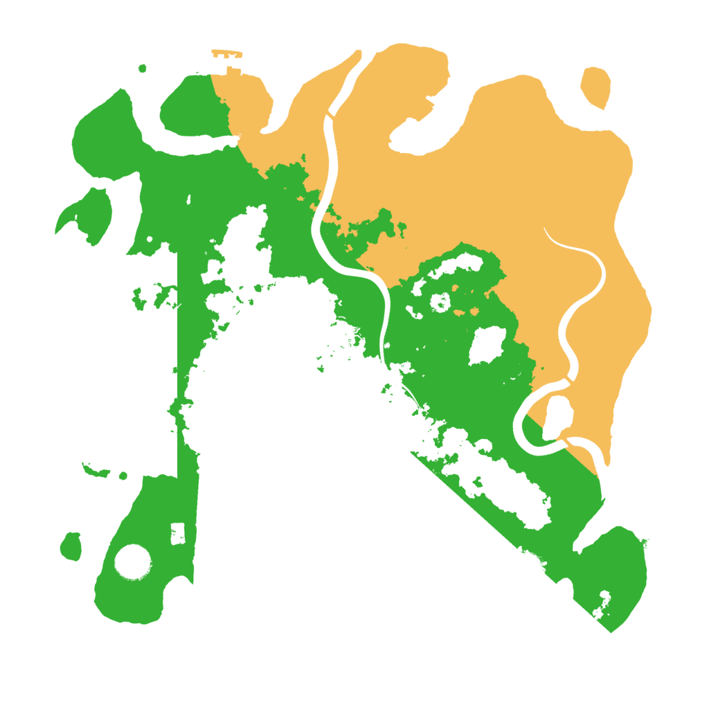 Biome Rust Map: Procedural Map, Size: 3500, Seed: 4214