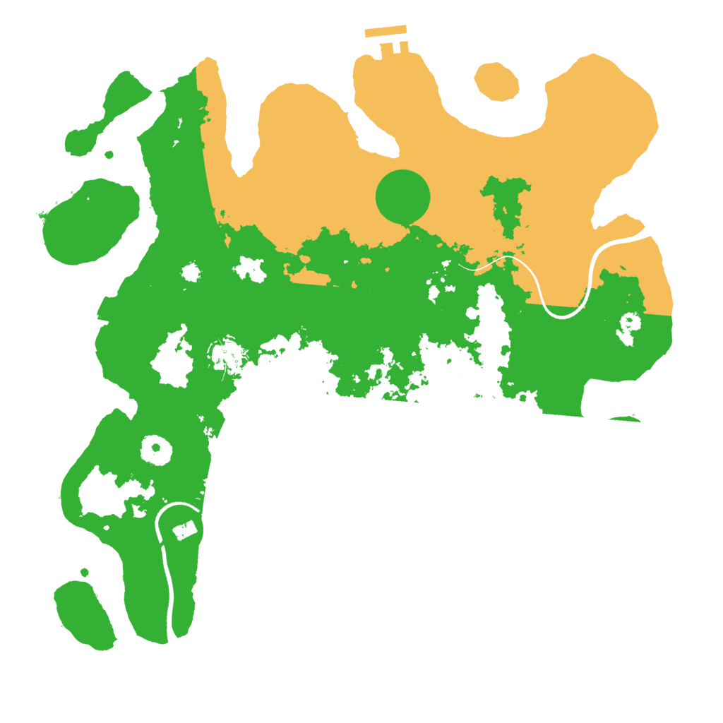 Biome Rust Map: Procedural Map, Size: 3500, Seed: 12432