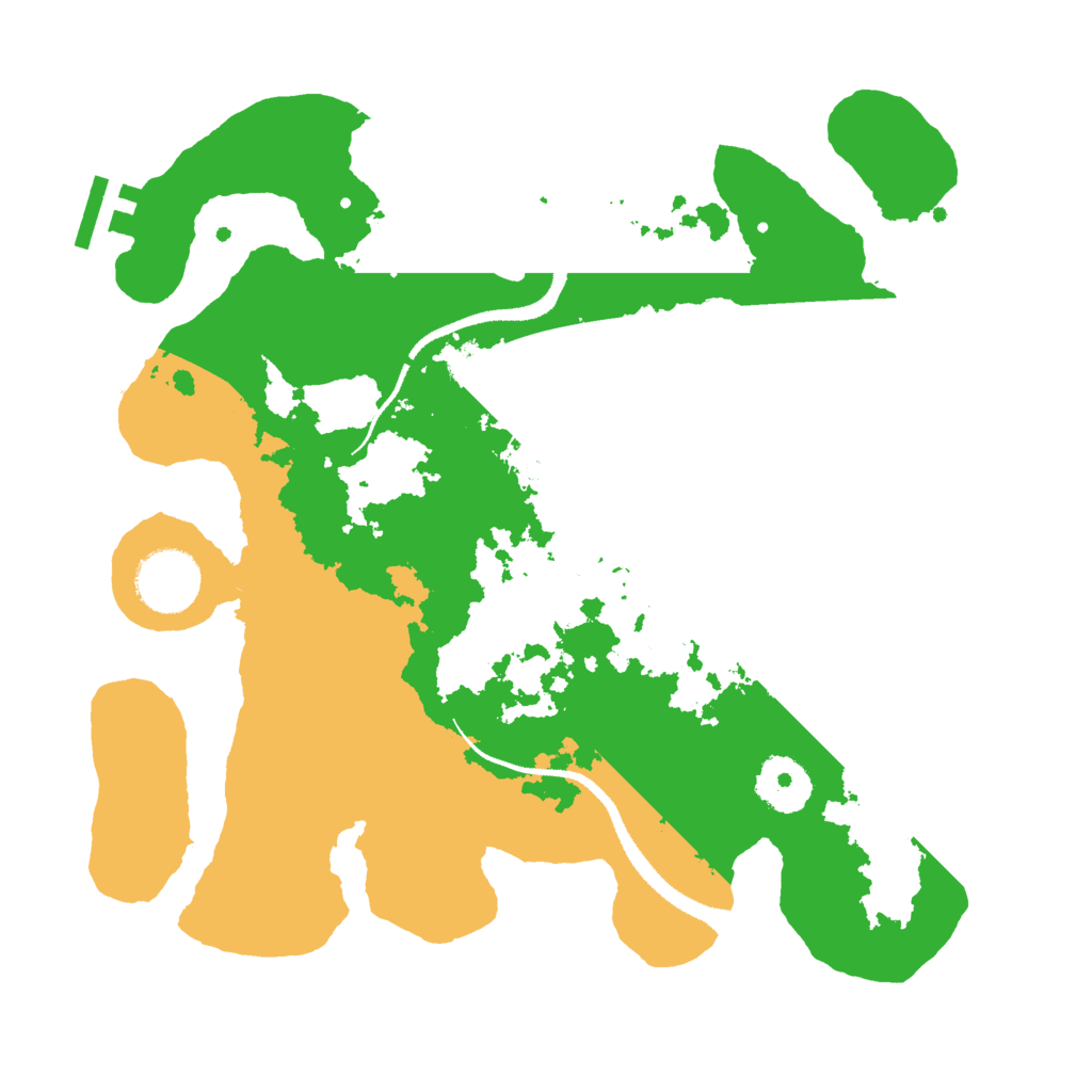 Biome Rust Map: Procedural Map, Size: 3000, Seed: 606188