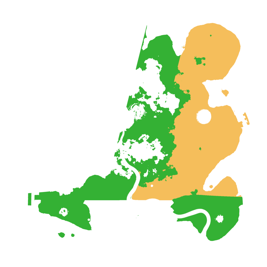 Biome Rust Map: Procedural Map, Size: 3200, Seed: 15648628