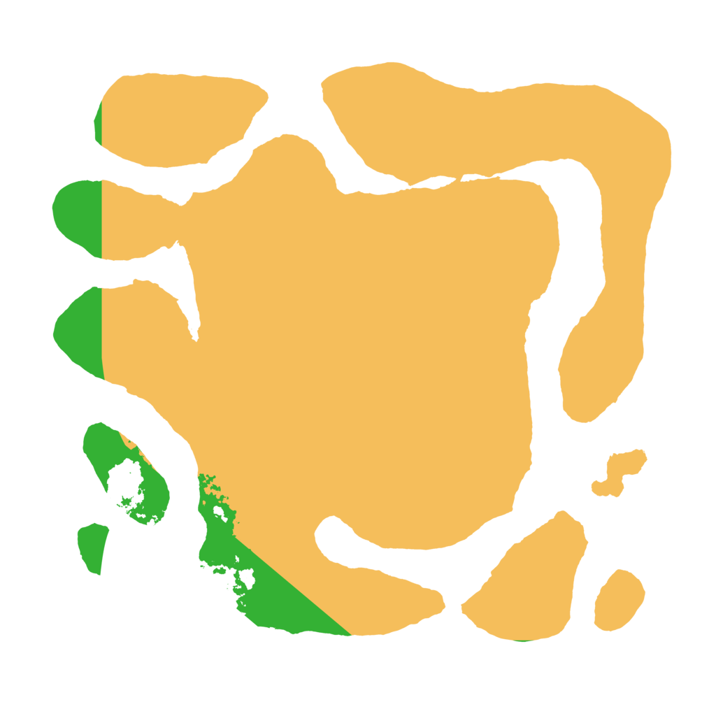 Biome Rust Map: Barren, Size: 3550, Seed: 847024