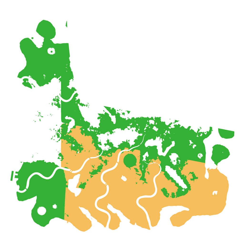 Biome Rust Map: Procedural Map, Size: 5000, Seed: 1430700191