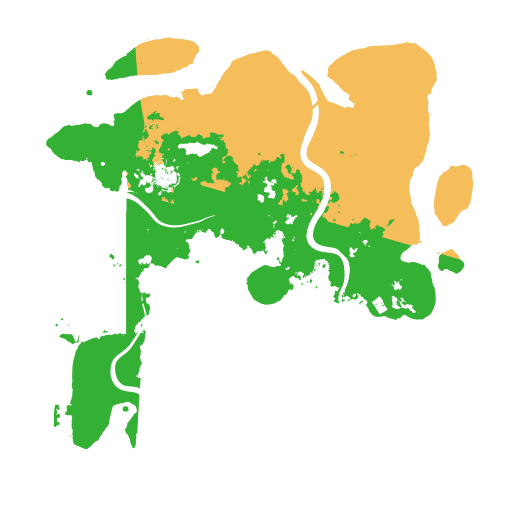 Biome Rust Map: Procedural Map, Size: 3500, Seed: 34564537