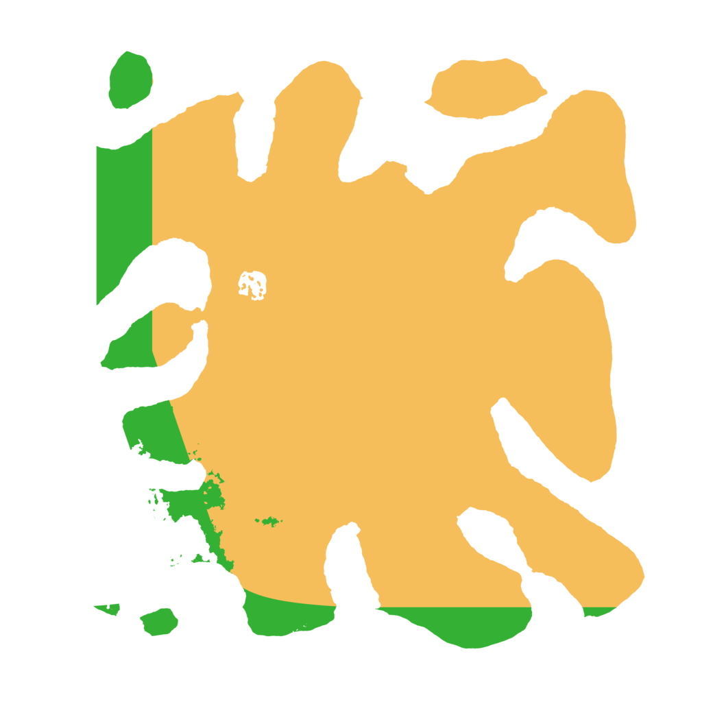 Biome Rust Map: Barren, Size: 3500, Seed: 10495