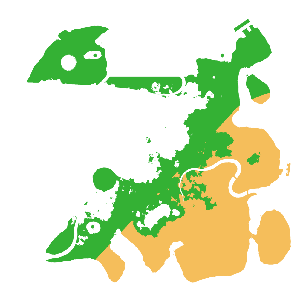 Biome Rust Map: Procedural Map, Size: 3500, Seed: 3577