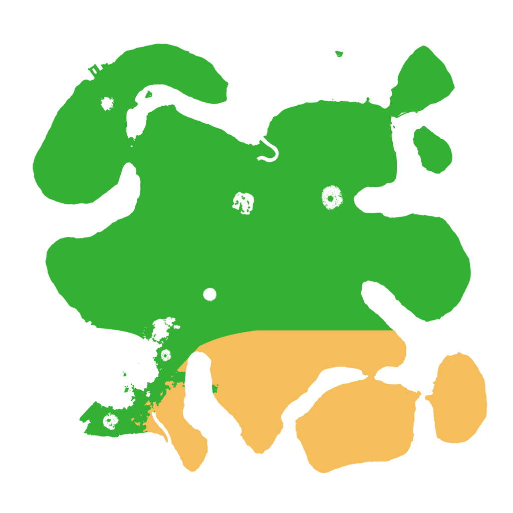 Biome Rust Map: Procedural Map, Size: 3500, Seed: 3577