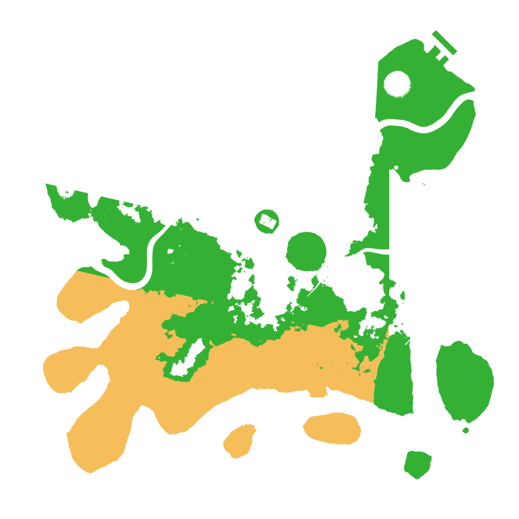 Biome Rust Map: Procedural Map, Size: 3500, Seed: 853882