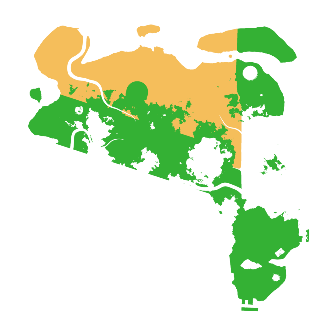 Biome Rust Map: Procedural Map, Size: 3900, Seed: 7