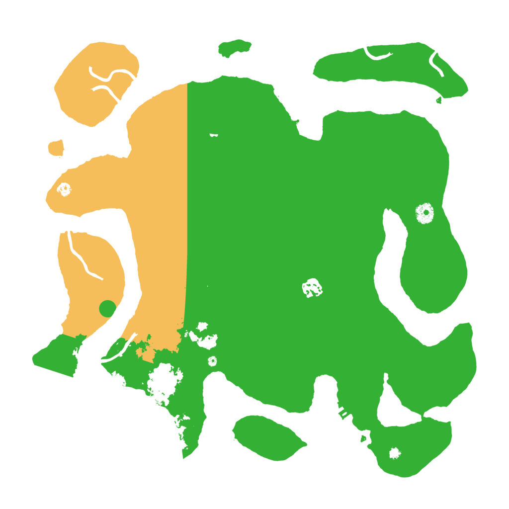 Biome Rust Map: Procedural Map, Size: 3900, Seed: 7