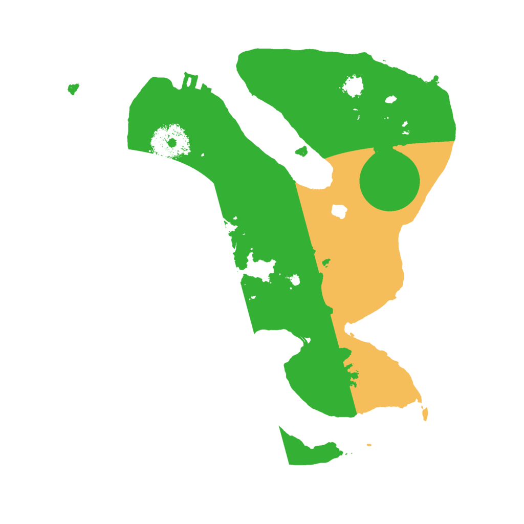 Biome Rust Map: Procedural Map, Size: 2300, Seed: 1666