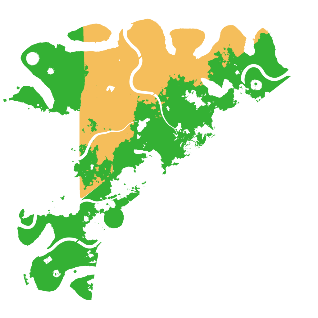 Biome Rust Map: Procedural Map, Size: 4300, Seed: 390998052