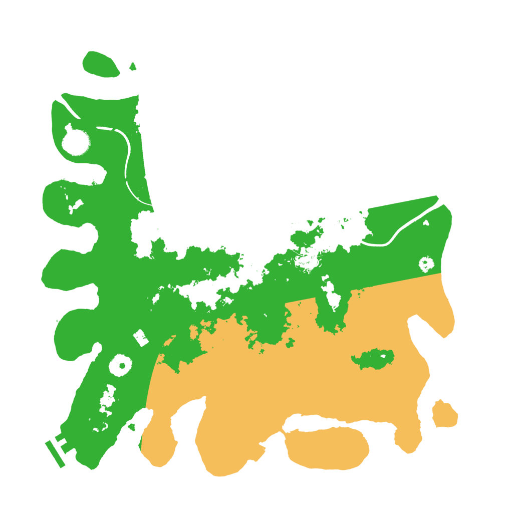 Biome Rust Map: Procedural Map, Size: 3500, Seed: 9494398