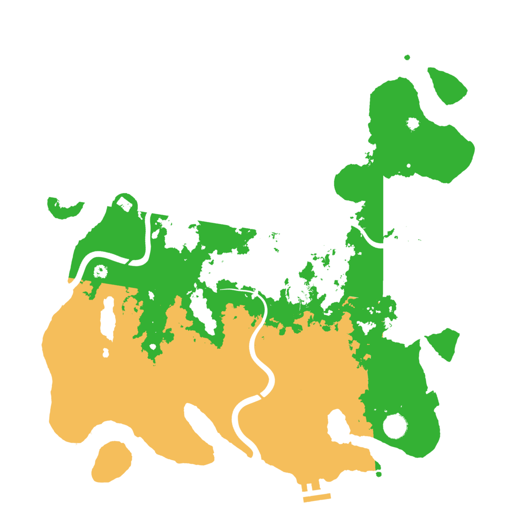 Biome Rust Map: Procedural Map, Size: 3741, Seed: 28498
