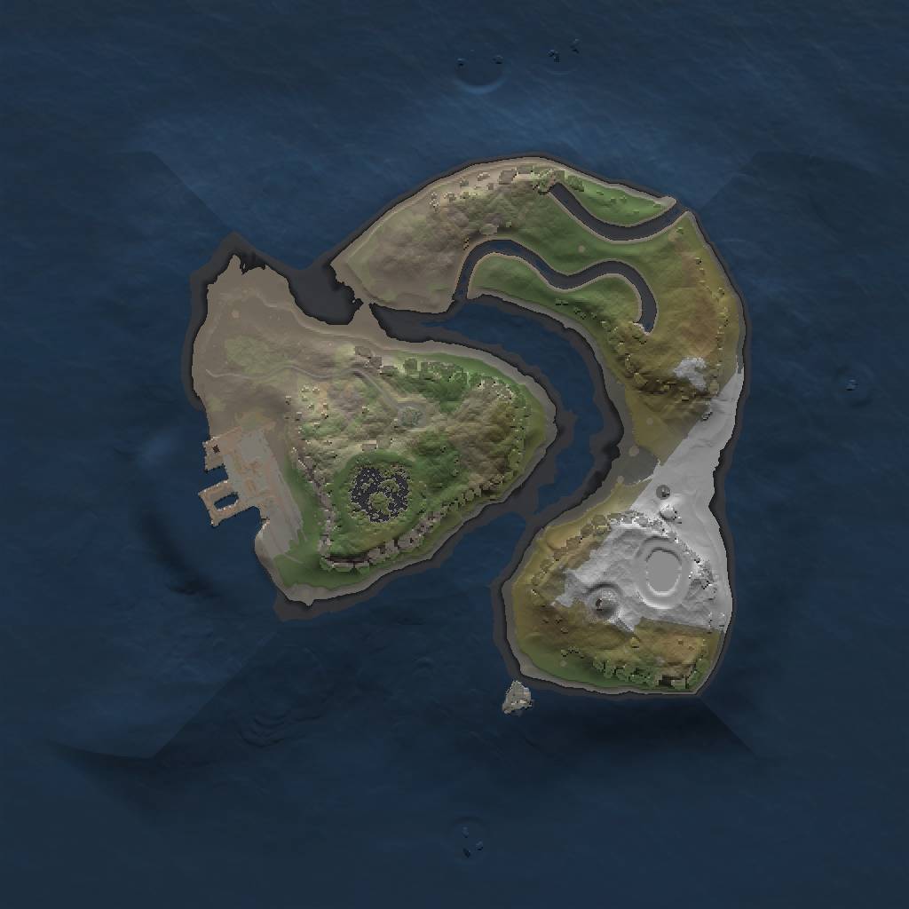 Rust Map: Procedural Map, Size: 1500, Seed: 29482628, 5 Monuments