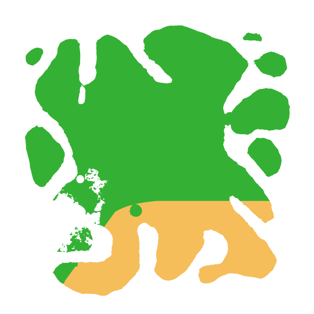 Biome Rust Map: Barren, Size: 3500, Seed: 111221