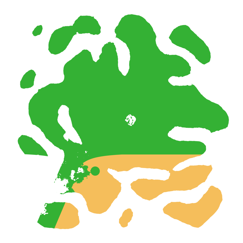 Biome Rust Map: Barren, Size: 3500, Seed: 223