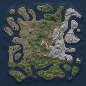 Thumbnail Rust Map: Procedural Map, Size: 4500, Seed: 895804874, 15 Monuments