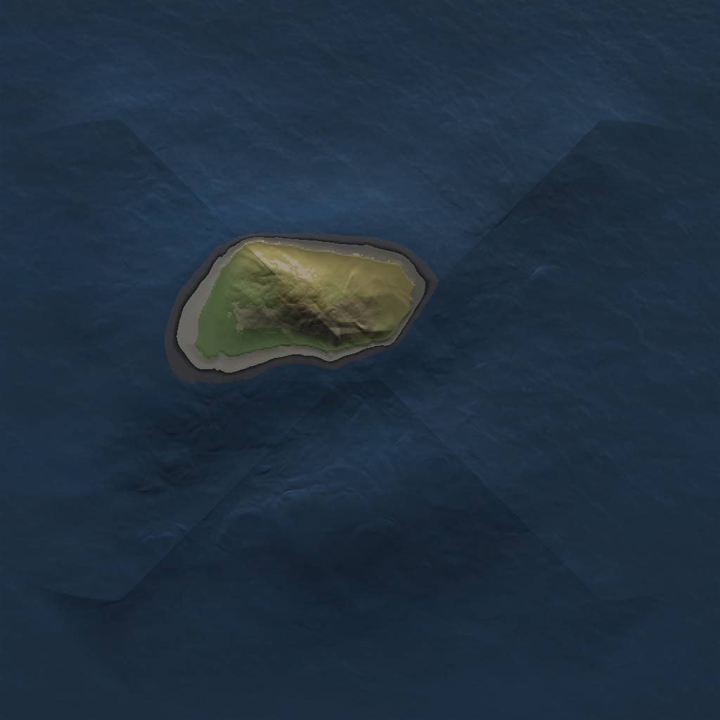 Rust Map: Barren, Size: 1000, Seed: 12312, 2 Monuments