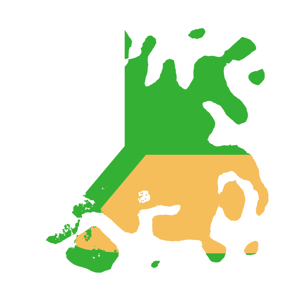 Biome Rust Map: Barren, Size: 3500, Seed: 105451084