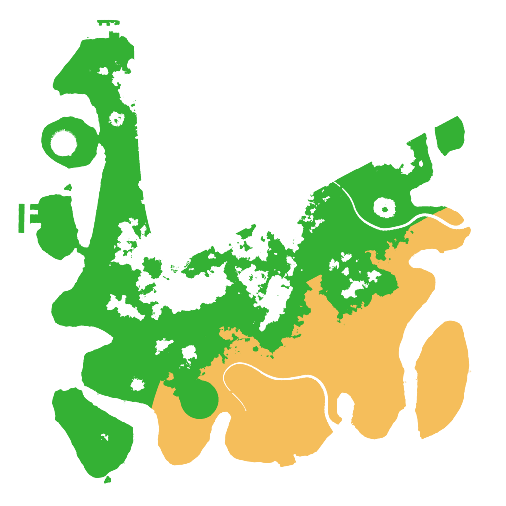 Biome Rust Map: Procedural Map, Size: 3500, Seed: 101591165