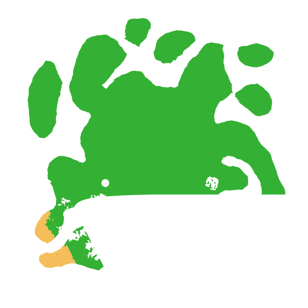 Biome Rust Map: Barren, Size: 3500, Seed: 6435346