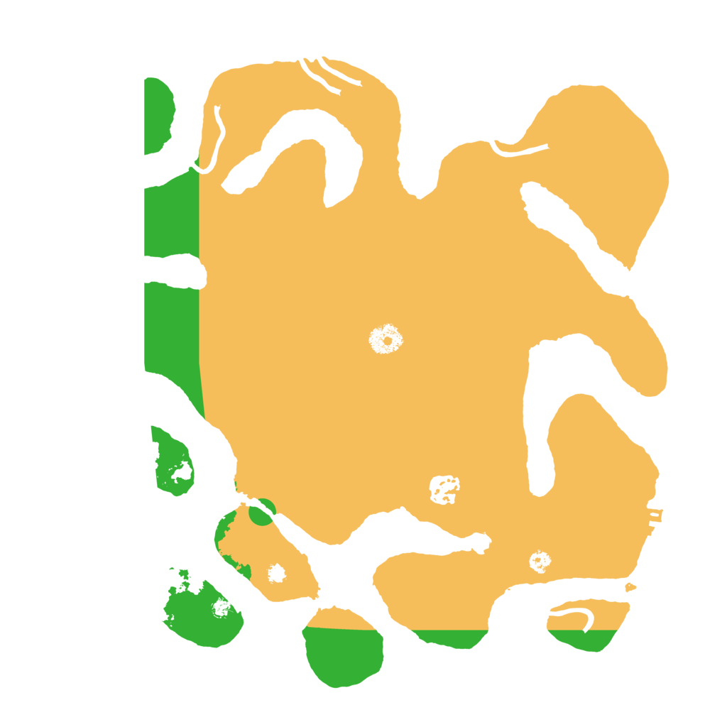 Biome Rust Map: Procedural Map, Size: 3500, Seed: 102645579