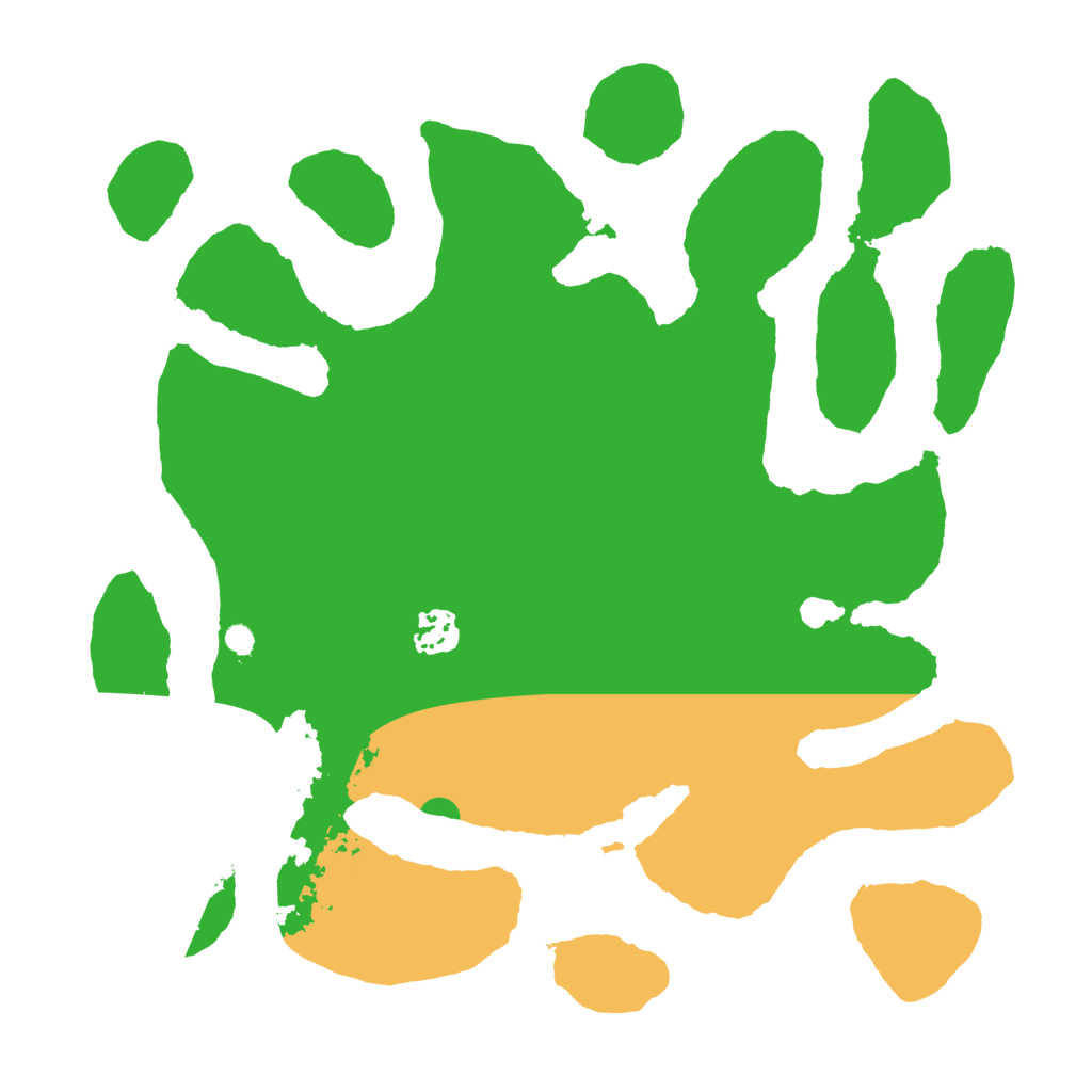 Biome Rust Map: Barren, Size: 3500, Seed: 91418522