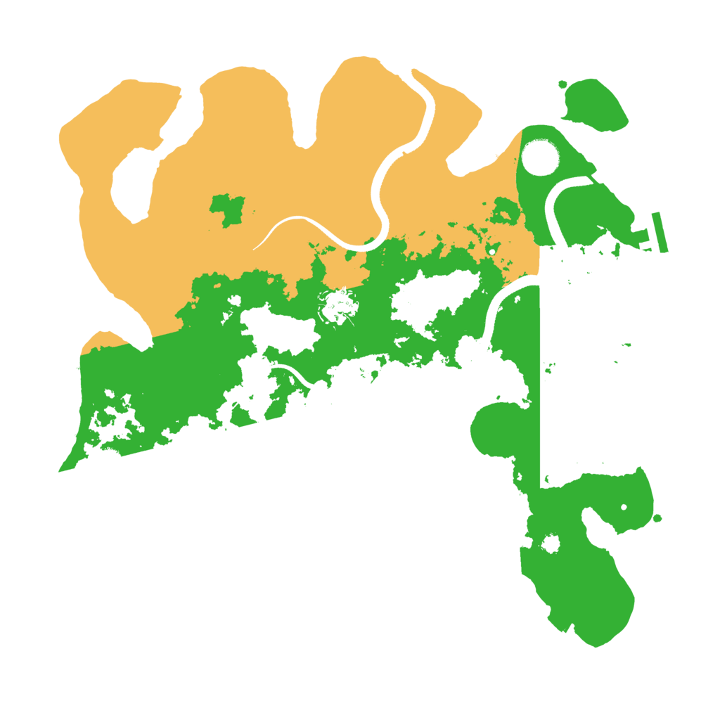 Biome Rust Map: Procedural Map, Size: 3500, Seed: 1196486