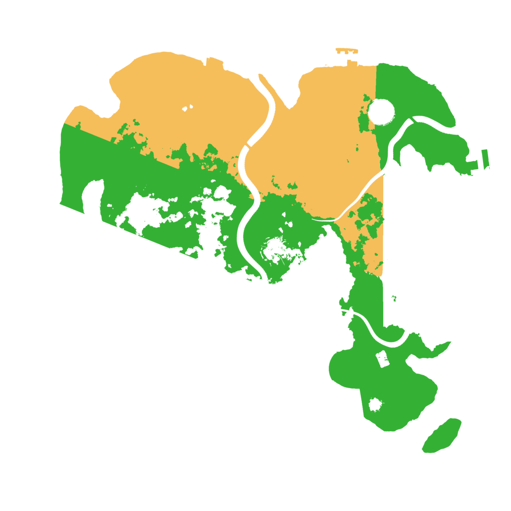 Biome Rust Map: Procedural Map, Size: 3500, Seed: 165663773