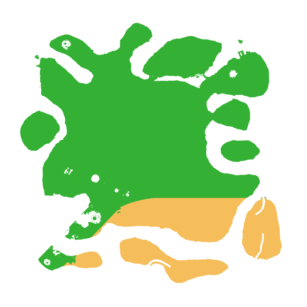 Biome Rust Map: Procedural Map, Size: 3500, Seed: 11277772