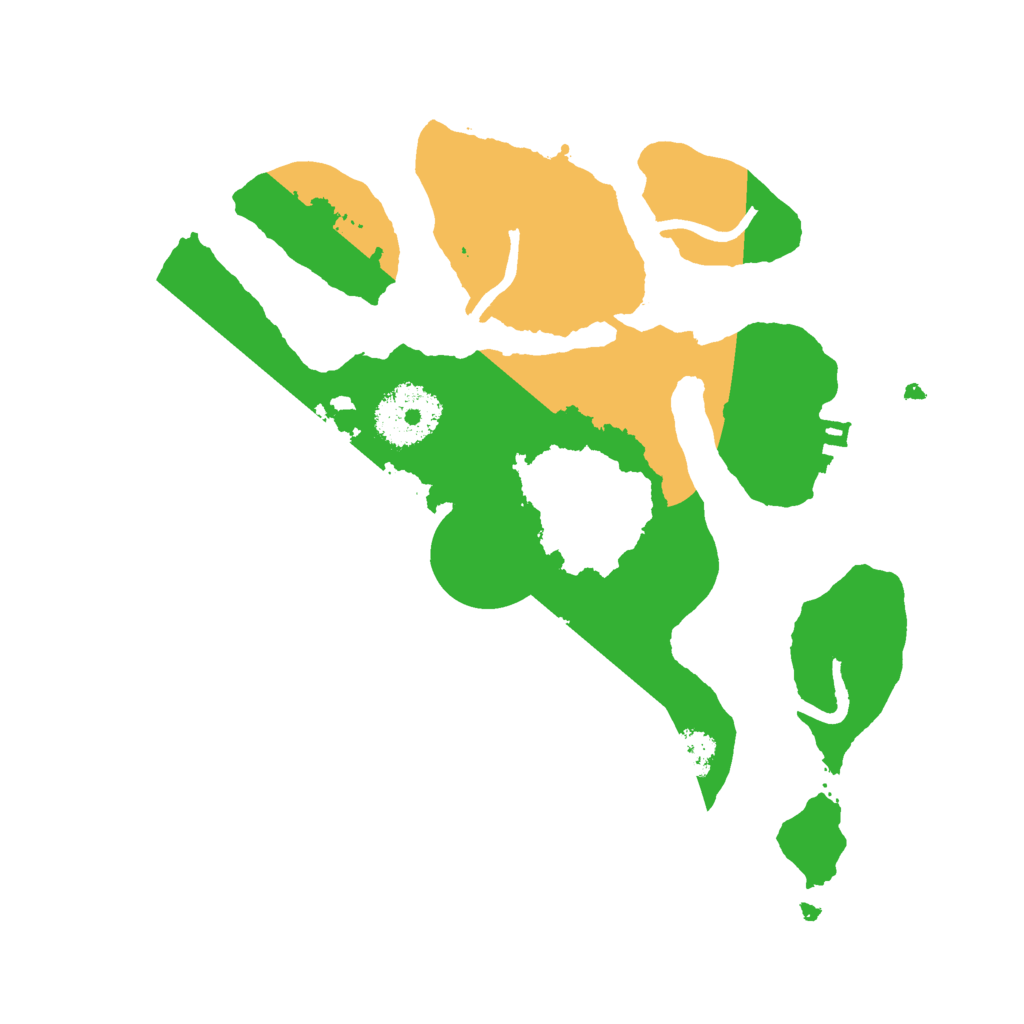 Biome Rust Map: Procedural Map, Size: 2500, Seed: 1388525809