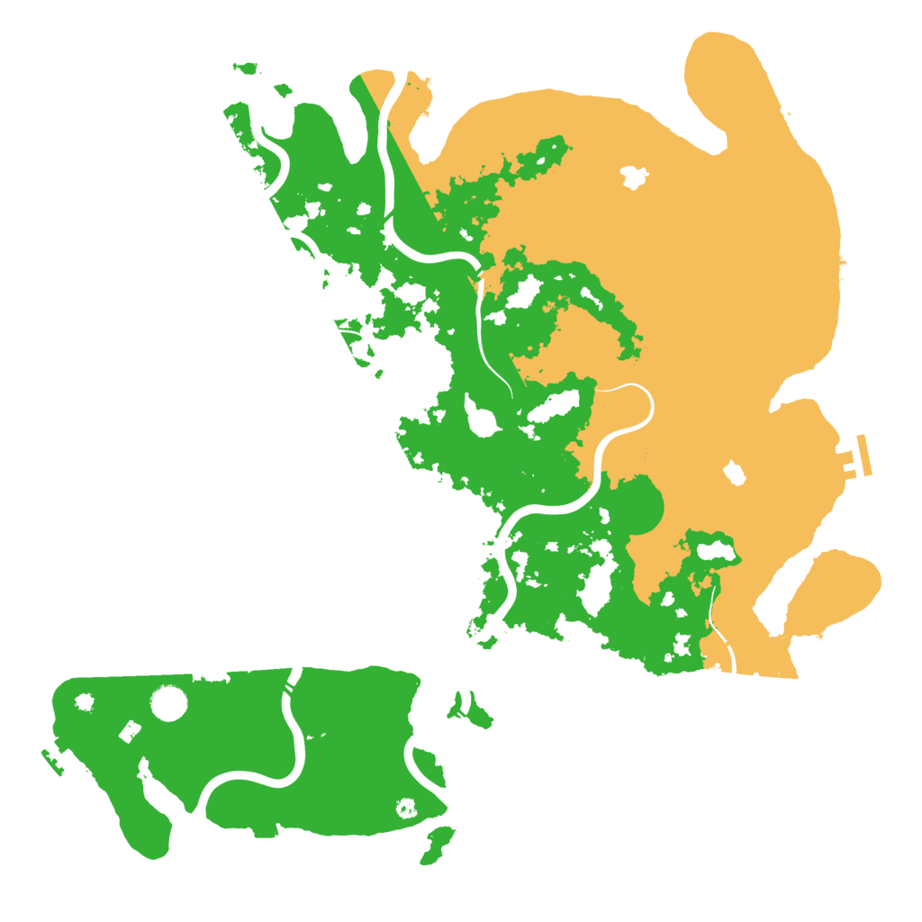 Biome Rust Map: Procedural Map, Size: 4500, Seed: 432604377