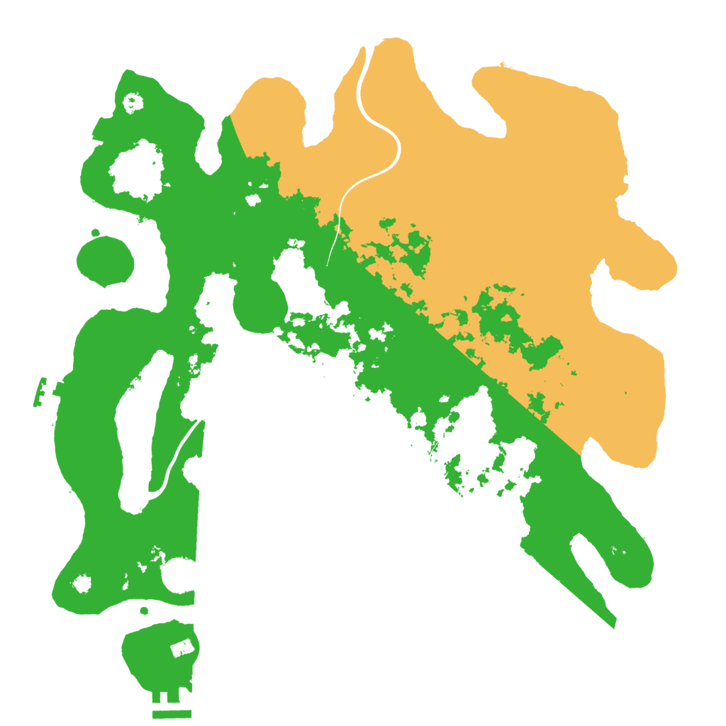 Biome Rust Map: Procedural Map, Size: 3600, Seed: 22718