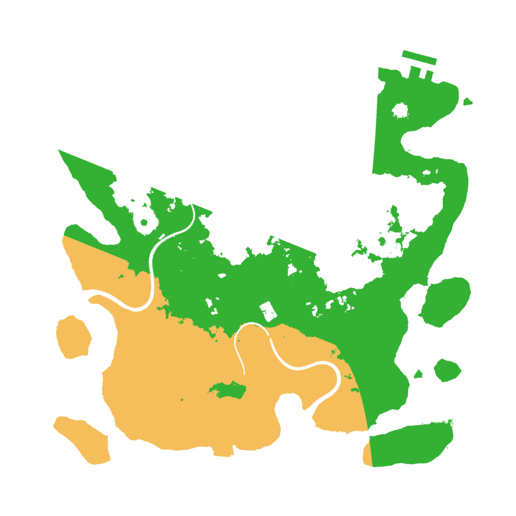 Biome Rust Map: Procedural Map, Size: 3000, Seed: 101221